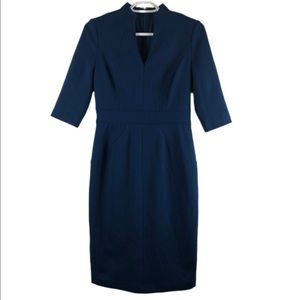 Adriana Papell size 4 blue 3/4 sleeve bodycon